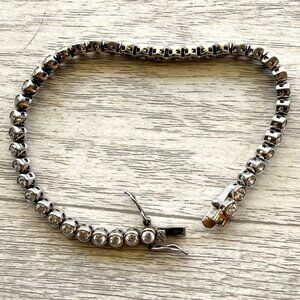 Charles Winston Sterling Silver Tennis Bracelet